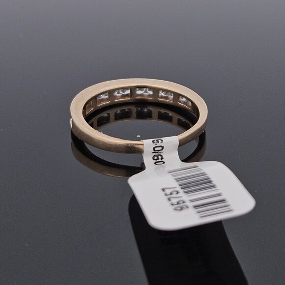 10K Yellow Gold 1/2TCW Diamond Channel Set Band Wedding Ring Size 7.25 - Picture 9 of 15